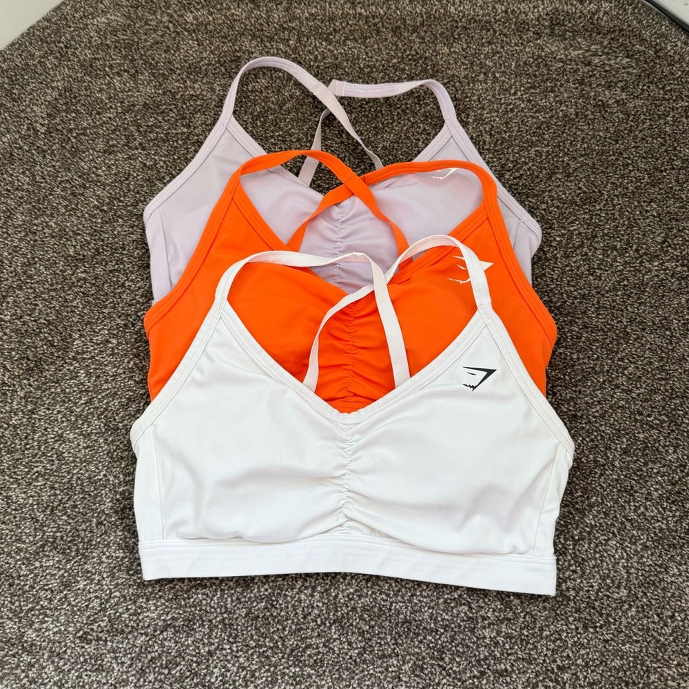 runched gumshark sports bra bundle